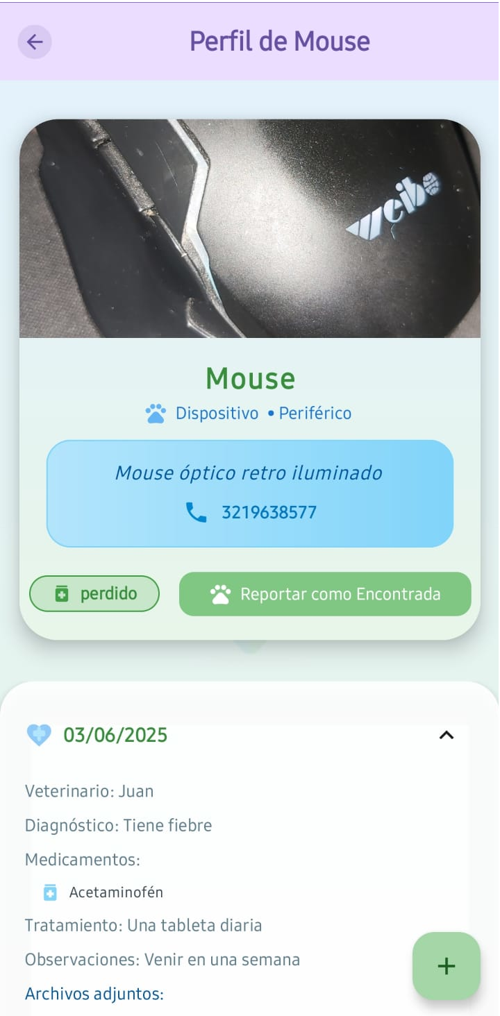 Mascotas Encontradas